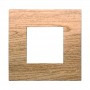 Placca in Plastica Legno Scuro Compatibile Vimar Arkè - 2 Posti - Ettroit