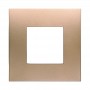 Placca in Plastica Oro Compatibile Vimar Arkè - 2 Posti - Ettroit