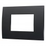Placca in Plastica Nero Compatibile Vimar Arkè - 3 Posti - Ettroit