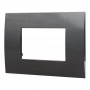 Placca in Plastica Acciaio Scuro Compatibile Vimar Arkè - 3 Posti - Ettroit
