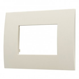 Placca in Plastica Sabbia Compatibile Vimar Arkè - 3 Posti - Ettroit