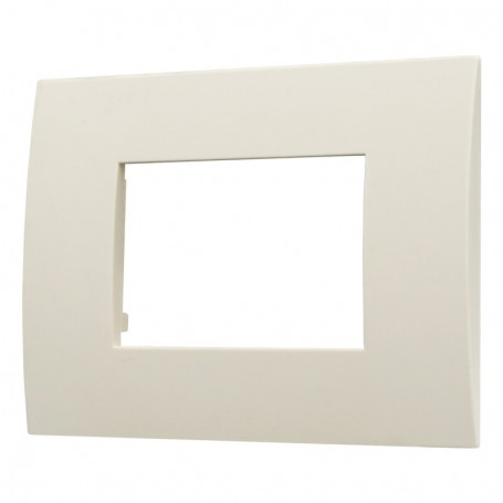 Placca in Plastica Sabbia Compatibile Vimar Arkè - 3 Posti - Ettroit