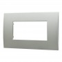 Placca in Plastica Silver Compatibile Vimar Arkè - 4 Posti - Ettroit