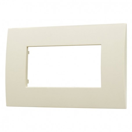 Placca in Plastica Sabbia Compatibile Vimar Arkè - 4 Posti - Ettroit