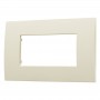 Placca in Plastica Sabbia Compatibile Vimar Arkè - 4 Posti - Ettroit