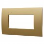 Placca in Plastica Oro Compatibile Vimar Arkè - 4 Posti - Ettroit