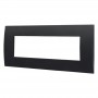 Placca in Plastica Nero Compatibile Vimar Arkè - 7 Posti - Ettroit