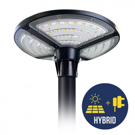 Lampione solare KALAP IBRIDO 30W 4800Lm Doppia Alimentazione Bot Lighitng