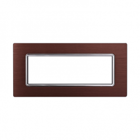 Placca in Alluminio Bronzo Compatibile Living Light - 7 Posti - Ettroit