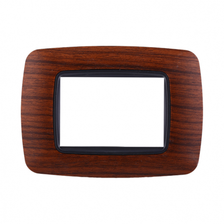 Placca in Plastica Bombata Radica Compatibile Living Light - 3 Posti - Ettroit
