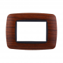 Placca in Plastica Bombata Radica Compatibile Living Light - 3 Posti - Ettroit