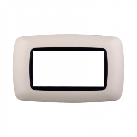 Placca in Plastica Bombata Sabbia Compatibile Living Light - 4 Posti - Ettroit