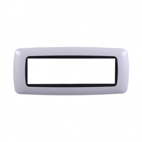 Placca in Plastica Bombata Bianco Compatibile Living Light - 7 Posti - Ettroit