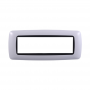 Placca in Plastica Bombata Bianco Compatibile Living Light - 7 Posti - Ettroit