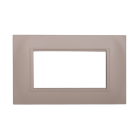 Placca in Plastica Quadrata Sabbia Compatibile Living Light - 4 Posti - Ettroit