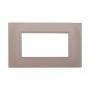Placca in Plastica Quadrata Sabbia Compatibile Living Light - 4 Posti - Ettroit