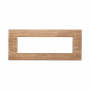 Placca in Plastica Quadrata Legno Chiaro Compatibile Living Light - 7 Posti - Ettroit