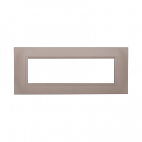 Placca in Plastica Quadrata Sabbia Compatibile Living Light - 7 Posti - Ettroit