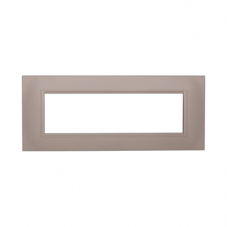 Placca in Plastica Quadrata Sabbia Compatibile Living Light - 7 Posti - Ettroit