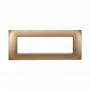 Placca in Plastica Quadrata Oro Compatibile Living Light - 7 Posti - Ettroit