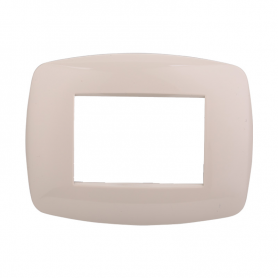 Placca in Plastica Slim Sabbia Compatibile Living Light - 3 Posti - Ettroit