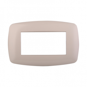 Placca in Plastica Slim Sabbia Compatibile Living Light - 4 Posti - Ettroit