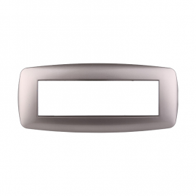 Placca in Plastica Slim Titanio Compatibile Living Light - 7 Posti - Ettroit