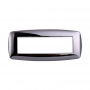 Placca in Plastica Slim Cromato Lucido Compatibile Living Light - 7 Posti - Ettroit