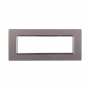 Placca in Vetro Silver Compatibile Living Light - 7 Posti - Ettroit
