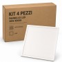 Kit 4 Pezzi Pannello LED a Soffitto Retroilluminato 60X60 cm 36W 4000K