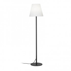 Lampada da Terra per Esterno BOT LIGHTING GARDA FLOOR Alluminio Nero Polietilene Bianco H. 154