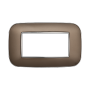 Placca Orbis in Plastica Bronzo Compatibile Bticino Axolute - 4 Posti - Ettroit