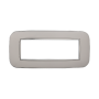 Placca Orbis in Plastica Bianca Compatibile Bticino Axolute - 6 Posti - Ettroit