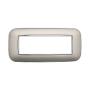 Placca Orbis in Plastica Silver Compatibile Bticino Axolute - 6 Posti - Ettroit