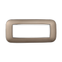Placca Orbis in Plastica Bronzo Compatibile Bticino Axolute - 6 Posti - Ettroit