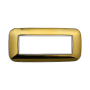 Placca Orbis in Plastica Oro Lucido Compatibile Bticino Axolute - 6 Posti - Ettroit