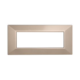 Placca Piramide in Plastica Bronzo Compatibile Bticino Axolute - 6 Posti - Ettroit