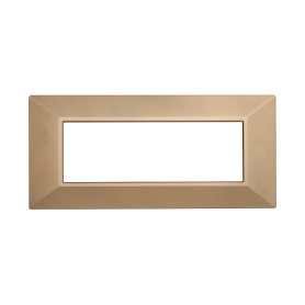 Placca Piramide in Plastica Oro Compatibile Bticino Axolute - 6 Posti - Ettroit