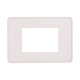 Placca Slim in Plastica Bianca Compatibile Bticino Axolute - 3 Posti - Ettroit
