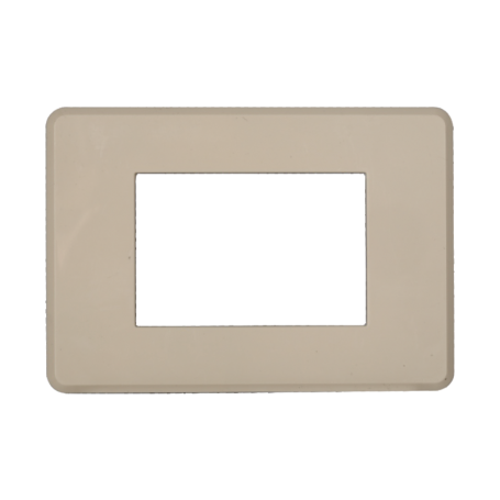Placca Slim in Plastica Sabbia Compatibile Bticino Axolute - 3 Posti - Ettroit