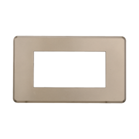 Placca Slim in Plastica Titanio Compatibile Bticino Axolute - 4 Posti - Ettroit