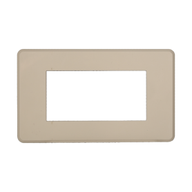 Placca Slim in Plastica Sabbia Compatibile Bticino Axolute - 4 Posti - Ettroit