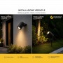 Faretto 2 in 1 Parete e Picchetto Orientabile IP54 Lampada GU1O Grigio