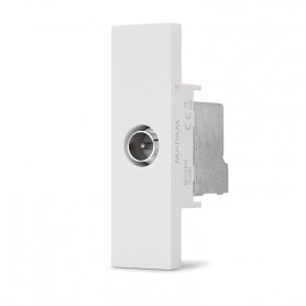 Presa TV passante Serie Zen Mapam Bianco