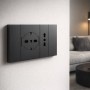 Interruttore bipolare Serie Zen Mapam Nero