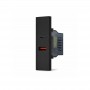 Doppia presa USB Tipo A+C  Serie Zen Mapam Nero
