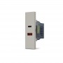 Doppia Presa USB Tipo A+C Serie Zen Mapam Sabbia