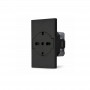 Presa Schuko flat Serie Zen Mapam Nero