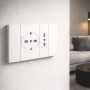 Placca in Tecnopolimero Nera Serie Mapam Zen