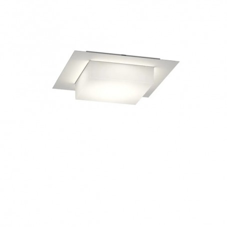 Plafoniera Moderna Top Light MIAMI PLUS Q GX53 LED IP54 Alluminio Policarbonato
